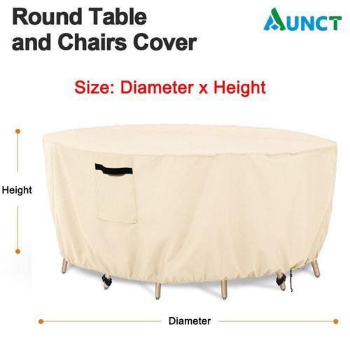 Juste De Table Ronde Imperméable 420d Pour Meubles De Jardin,Ensemb... on Productcaster.