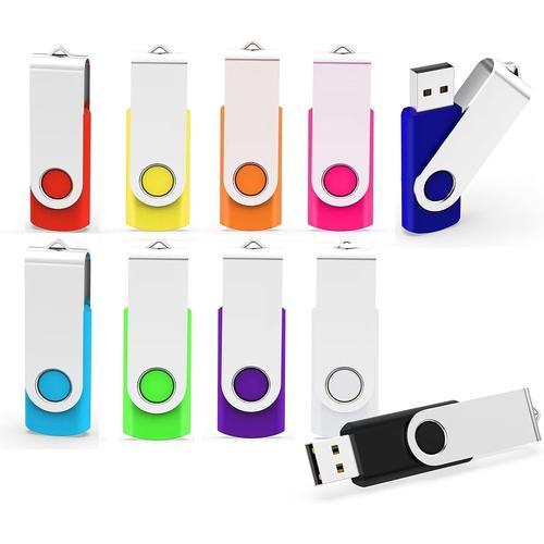 Clé Usb 8Go Lot De 10, Mémoire Stick Usb 2.0 Clef Mémoire 8Go Clés ... on Productcaster.