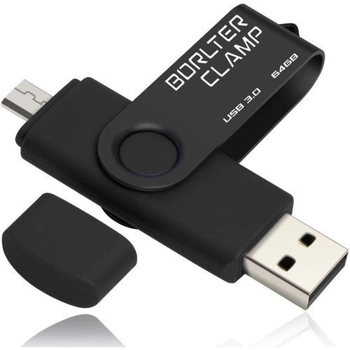 Clé Usb 64 Go, 2 En 1 Otg Usb 3.0 Mémoire Stick, Pivotant U Disque ... on Productcaster.