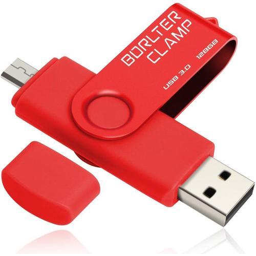 Clé Usb 128 Go, 2 En 1 Otg Usb 3.0 Mémoire Stick, Pivotant U Disque... on Productcaster.