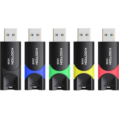 Cle Usb 3.0 32 Go Lot De 5, Clé Usb 32Go 3.0 Pousser Tirer Clef Usb... on Productcaster.