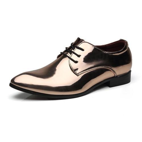 Chaussures De Mariage En Cuir Verni Pour Hommes,Chaussures Oxfords,... on Productcaster.