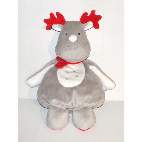 Peluche Renne Cerf Range Pyjama Sucre D Orge 45 Cm on Productcaster.