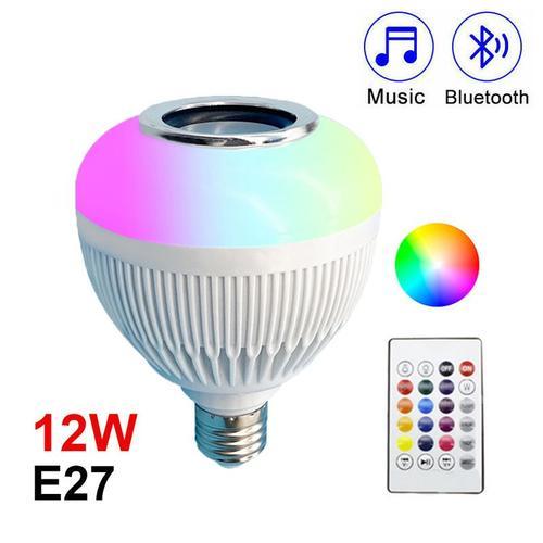 Ampoule Led Bluetooth Rgb 12w, Haut-Parleur Intelligent E27, Économ... on Productcaster.