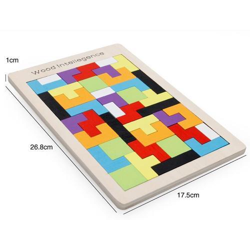 Tangram En Bois Coloré Pour Enfant, Jouet Éducatif, Casse-Tête, Tet... on Productcaster.