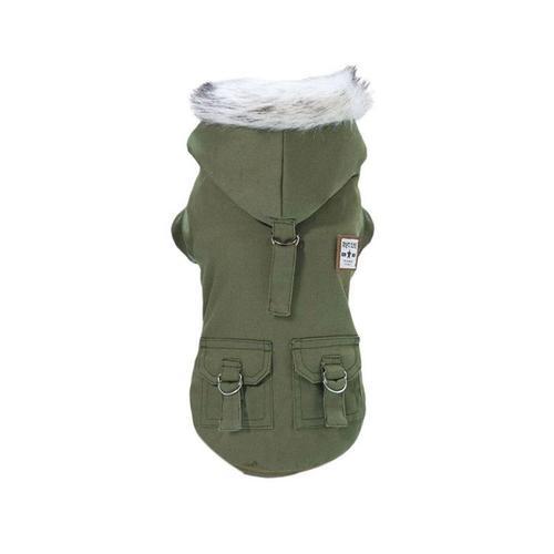 Veste d'hiver chaude pour chien, manteau à capuche avec poche p... on Productcaster.