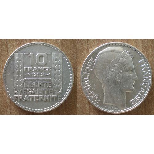 France 10 Francs 1929 Turin Argent Piece Franc on Productcaster.