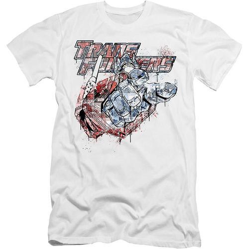 Spray Paint Optimus Prime Transformers T-Shirt on Productcaster.