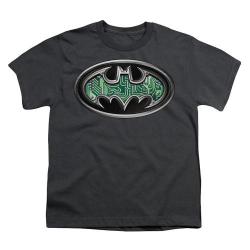 Batman Circuitry Shield Youth T-Shirt on Productcaster.