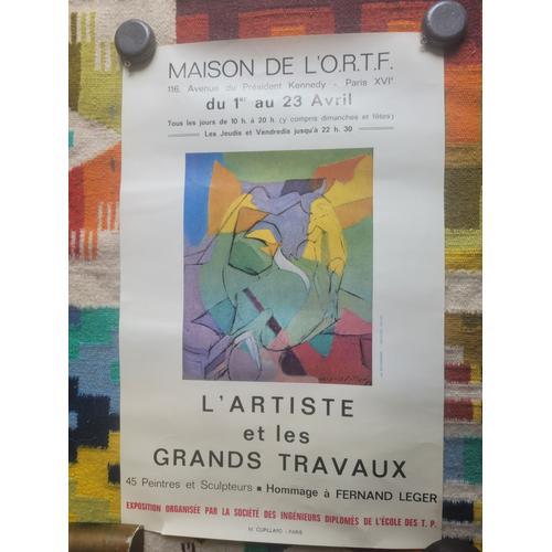 Affiche De Jacques Villon Pour L'exposition : L'artiste Et Les Gran... on Productcaster.