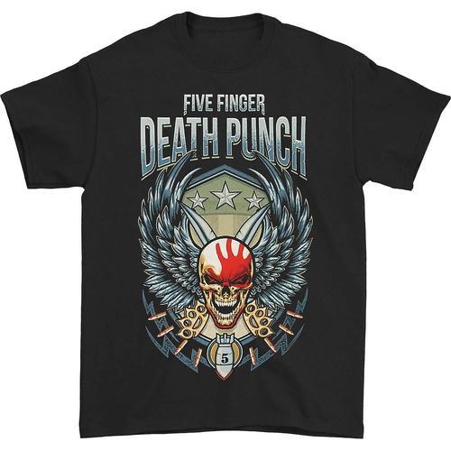 Five Finger Death Punch Wing Shield T-Shirt on Productcaster.