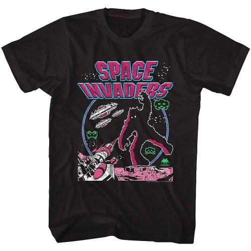 Space Invaders Retro Colors T-Shirt on Productcaster.