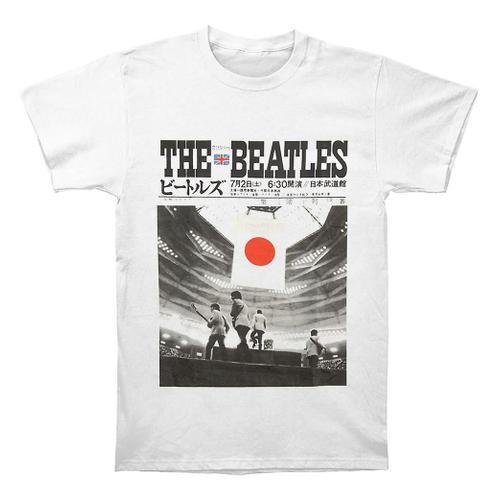 The Beatles Live At The Budokan White T Shirt on Productcaster.