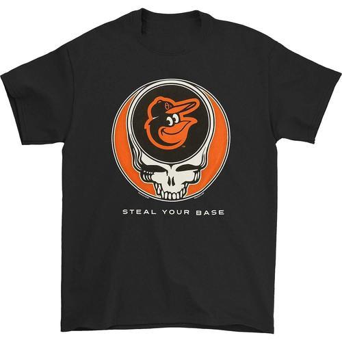 Grateful Dead Steal Your Base Team Color Baltimore Orioles T-Shirt on Productcaster.