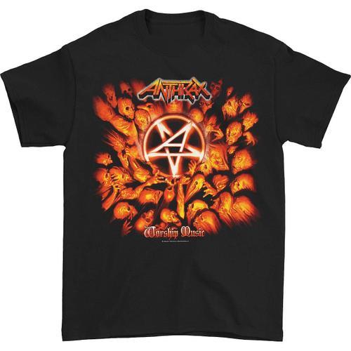 Anthrax Worship Music T-Shirt on Productcaster.