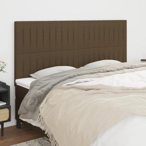 Prolenta Premium - Têtes De Lit 4 Pcs Marron Foncé 100x5x78/88 Cm T... on Productcaster.