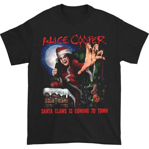 Alice Cooper Santa Claws T-Shirt on Productcaster.