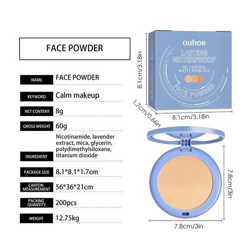 Poudre De Maquillage Pour Le Visage Mat, Tenue Longue Durée Et Impe... on Productcaster.