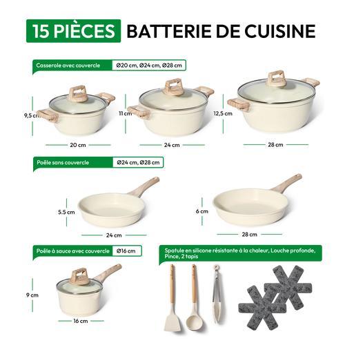 Just Perfecto Batterie De Cuisine Induction - Set De Casseroles Tou... on Productcaster.