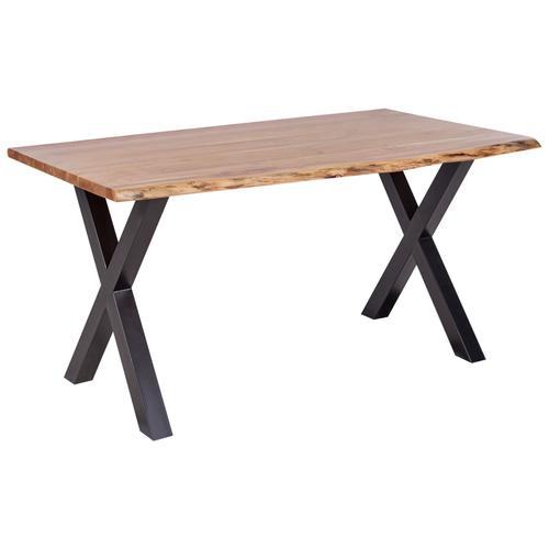 Table En Bois 180 X 95 Cm Marron/Noir Brooke on Productcaster.