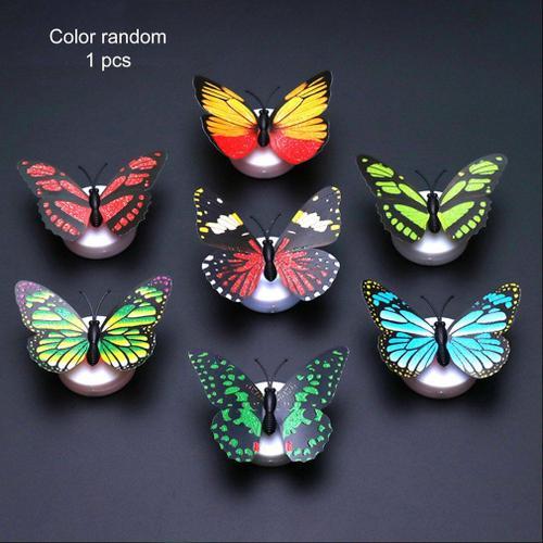 Lumière Led Papillon 3d Créative Et Mignonne, Couleur Changeante, V... on Productcaster.