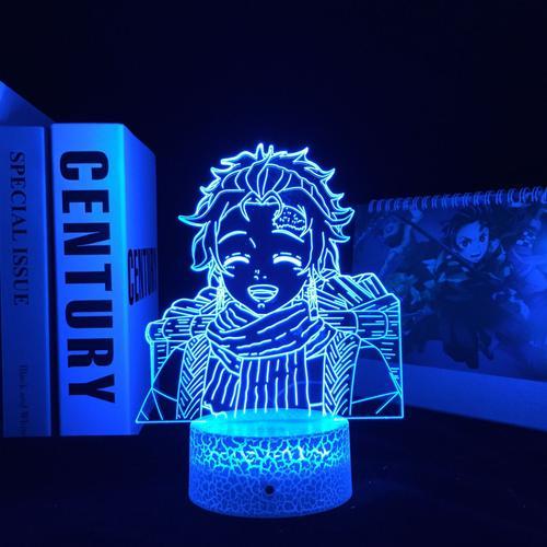 Lampe Led 3d Demon Slayer Tanjiro Kamado, Thème Anime Kimetsu No Ya... on Productcaster.