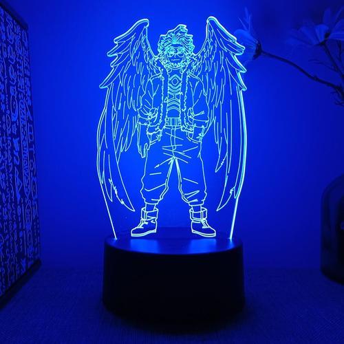 My Hero Academia Lampe Led 3d My Hero Academia Boku No Hawk, Veille... on Productcaster.