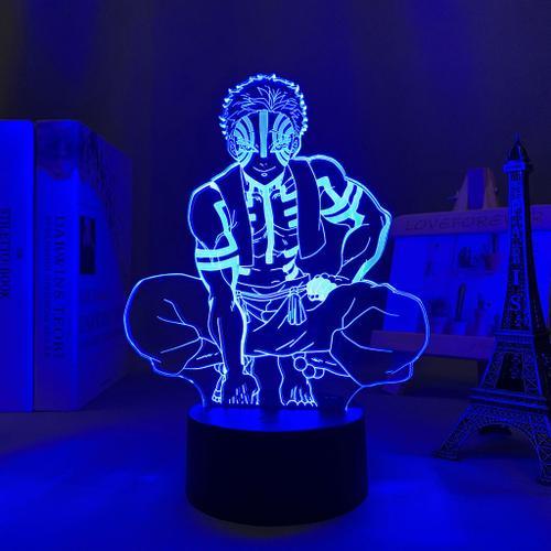 Lampe Led 3d Anime Demon Slayer Akaza, Veilleuse Décorative Pour Ch... on Productcaster.