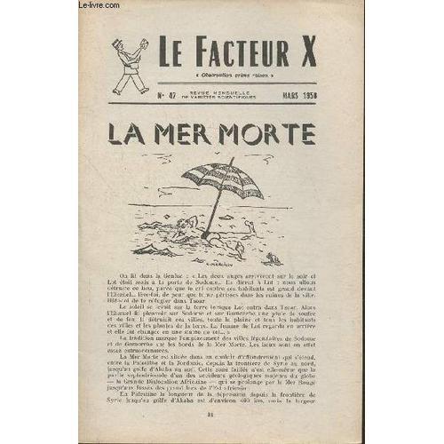 Le Facteur X N°42- Mars 1958- La Mer Morte on Productcaster.