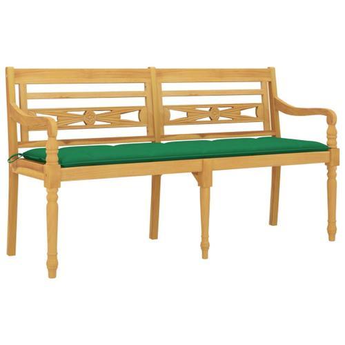 Banc De Jardin Meuble De Patio D'extérieur Terrasse Avec Coussin Ve... on Productcaster.