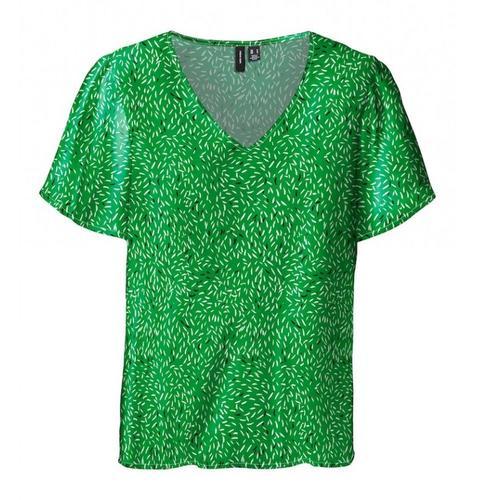 T-Shirt Vert À Motifs Femme Vero Moda Easy V-Neck on Productcaster.