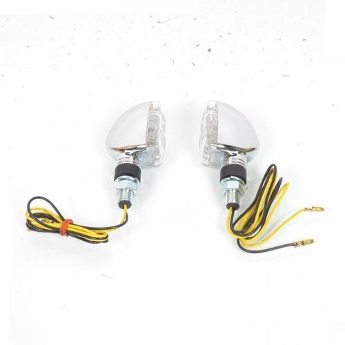 Paire De Clignotant Homologué Led Bihr Transparent Et Chrome Pour M... on Productcaster.