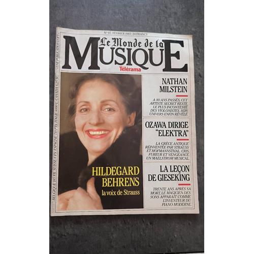 Le Monde De La Musique - Télérama - N° 97 : Hildegard Behrens La Vo... on Productcaster.