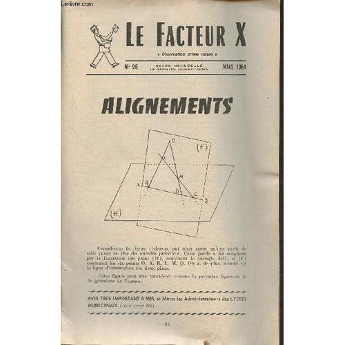 Le Facteur X N°96- Mars 1964- Alignements on Productcaster.