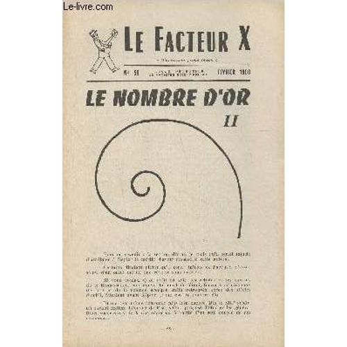 Le Facteur X N°59- Février 1960- Le Nombre D Or Ii on Productcaster.