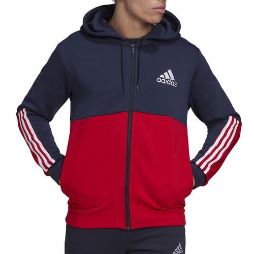 Veste Marine/Rouge Adidas M Cb Fz Hd on Productcaster.