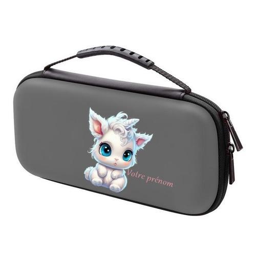 Etui Pochette Switch Lite Gris Licorne Bebe Des Neiges 2 Personnali... on Productcaster.