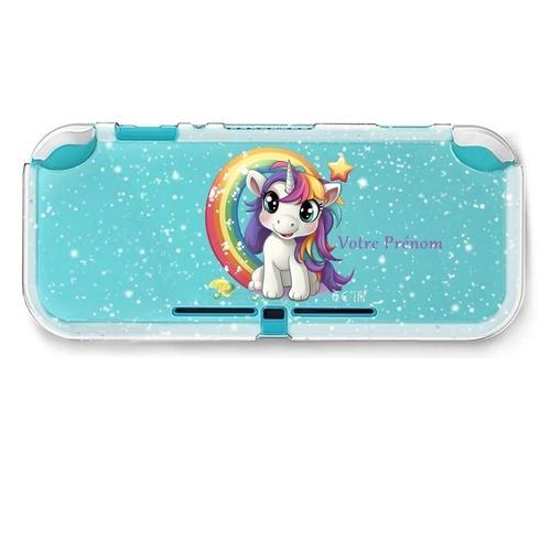 Coque Paillette Switch Lite Licorne Arc En Ciel Personnalisee on Productcaster.