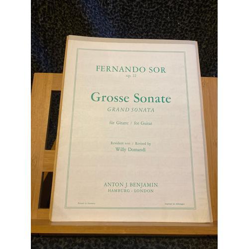 Fernando Sor Grande Sonate Pour Guitare Opus 22 Partition Ed. Anton... on Productcaster.