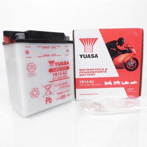 Batterie Yuasa Pour Moto Kawasaki 600 Klr 1985 À 1990 Yb14-A2 / 12v... on Productcaster.