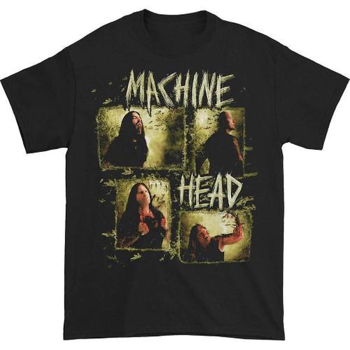 Machine Head Rectangle Photos T-Shirt on Productcaster.