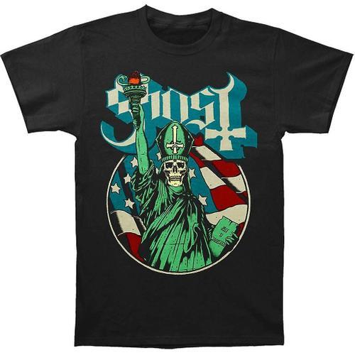 Ghost B.C. Blue Statue T-Shirt on Productcaster.