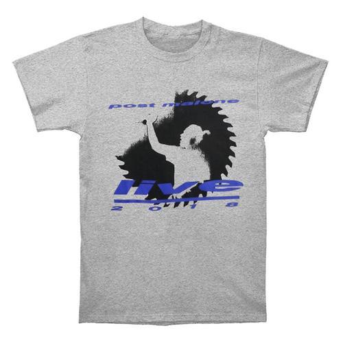 Post Malone Live Saw Grey T Shirt on Productcaster.