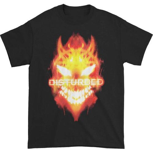 Disturbed Flaming Guy T-Shirt on Productcaster.