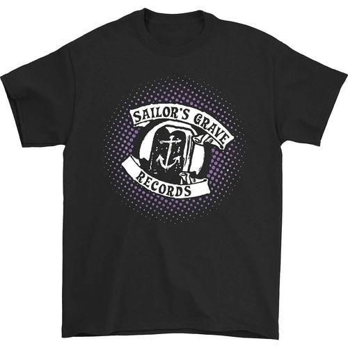 Sailor's Grave Records Purple Logo T-Shirt on Productcaster.