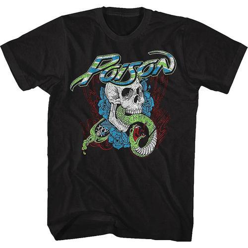 Snake And Skull Poison T-Shirt on Productcaster.