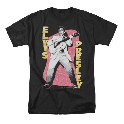 Elvis Presley Pink Rock T-Shirt on Productcaster.