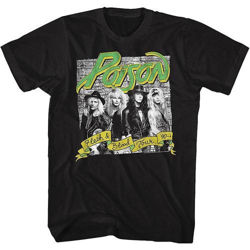 Flesh And Blood Tour Poison T-Shirt on Productcaster.