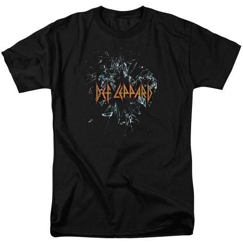 Def Leppard Broken Glass Adult T-Shirt on Productcaster.