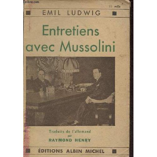 Entretiens Avec Mussolini. on Productcaster.